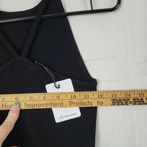 Olivaceous Womens Black Sleeveless Scoop Neck Pullover Tank Top Size Small - Picture 7 of 8